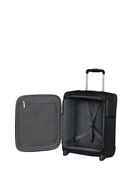 Samsonite Base Breeze 45 cm Noir, compartiment principal ouvert