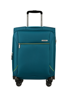 Valise cabine extensible 4 roues 55 cm Samsonite Base Breeze Petrol Blue, référence 154779-1686