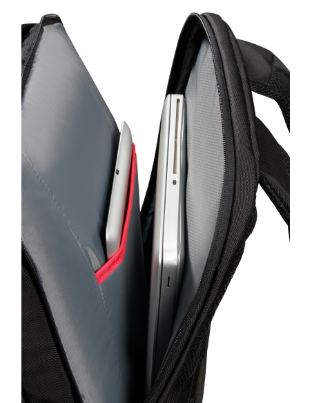 Samsonite Guardit 3.0 sac à dos L 17,3 pouces Noir, rangement ordinateur et tablette ouvert