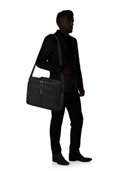 Samsonite Guardit 3.0 serviette 17,3 pouces Noir, port à l’épaule avec silhouette