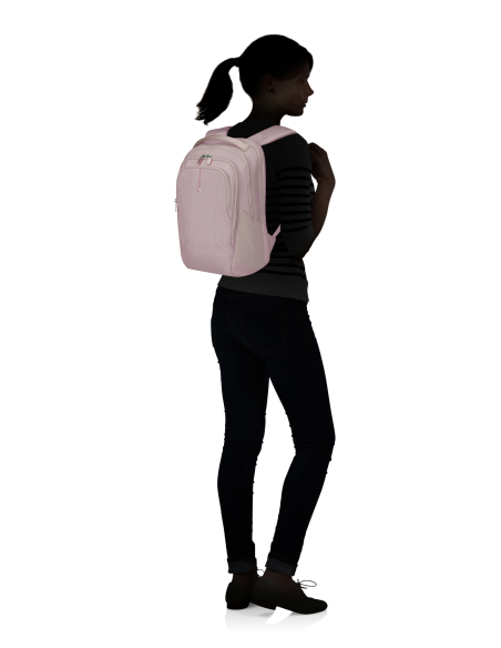 Sac à dos Samsonite Guardit Classy 2.0 Stone Grey, porté sur le dos