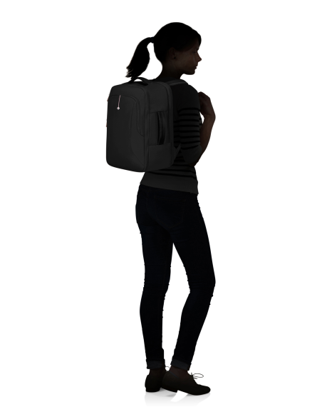 Sac à dos Samsonite Guardit Classy 2.0 Noir, porté sur le dos