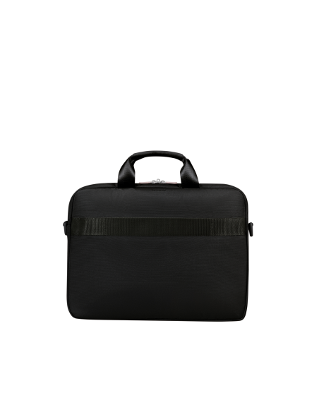 Serviette Samsonite Guardit Classy 2.0 Noir, vue arrière avec passant valise