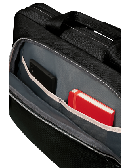 Serviette Samsonite Guardit Classy 2.0 Noir, organiseur avant ouvert