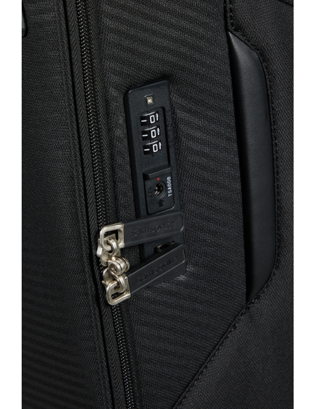Serrure TSA avec tirettes verrouillées — Samsonite Litebeam 55 cm Noir