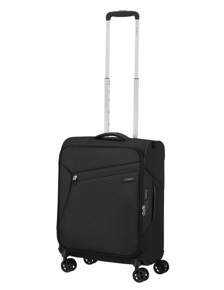Poignée télescopique entièrement déployée — Samsonite Litebeam 55 cm Noir