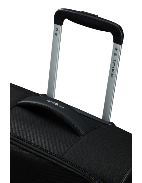 Détail de la poignée de traction à double tube — Samsonite Litebeam 55 cm Noir