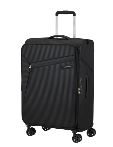 Vue de trois quarts — Samsonite Litebeam 66 cm Noir