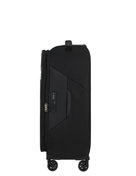Vue latérale de la valise — Samsonite Litebeam 66 cm Noir