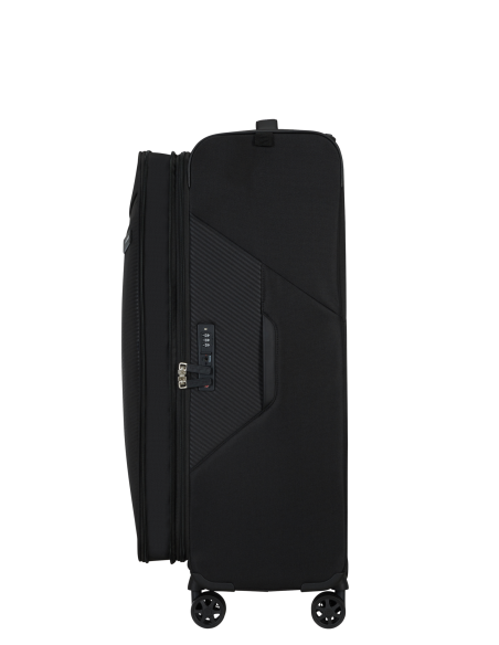 Soufflet ouvert pour augmenter la profondeur — Samsonite Litebeam 77 cm Noir