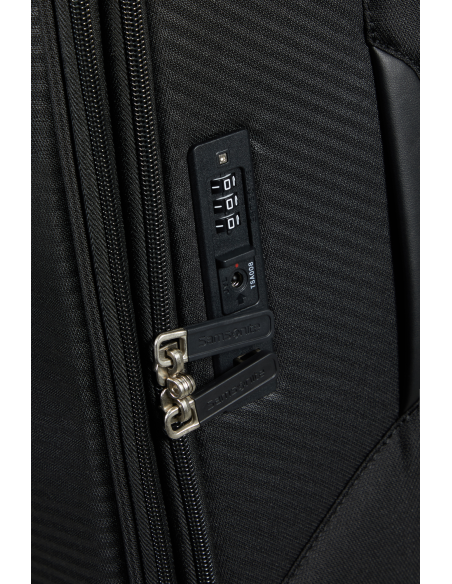 Serrure TSA avec tirettes verrouillées — Samsonite Litebeam 77 cm Noir