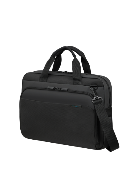Vue de trois quarts — Serviette 15.6 pouces Samsonite Mysight Noir