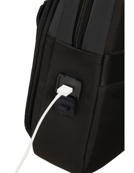 Port USB avec câble branché — Serviette 15.6 pouces Samsonite Mysight Noir