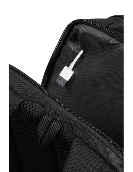 Passage USB et poche intérieure — Sac à dos 14.1 pouces Samsonite Mysight Noir