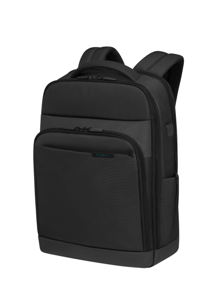 Vue de trois quarts — Sac à dos 15.6 pouces Samsonite Mysight Noir