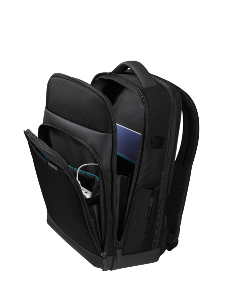 Rangement intérieur ouvert — Sac à dos 17.3 pouces Samsonite Mysight Noir