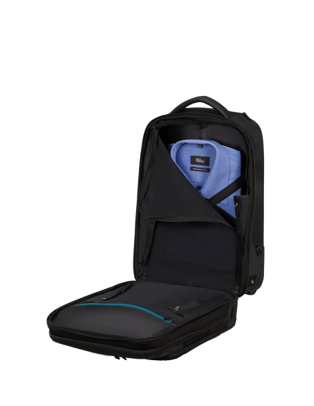 Rangement intérieur ouvert — Sac à dos 2 roues 17.3 pouces Samsonite Mysight Noir