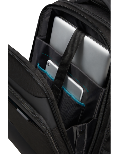 Compartiments ordinateur et tablette — Sac à dos 2 roues 17.3 pouces Samsonite Mysight Noir
