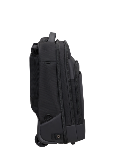 Vue latérale du sac — Sac à dos 2 roues 17.3 pouces Samsonite Mysight Noir