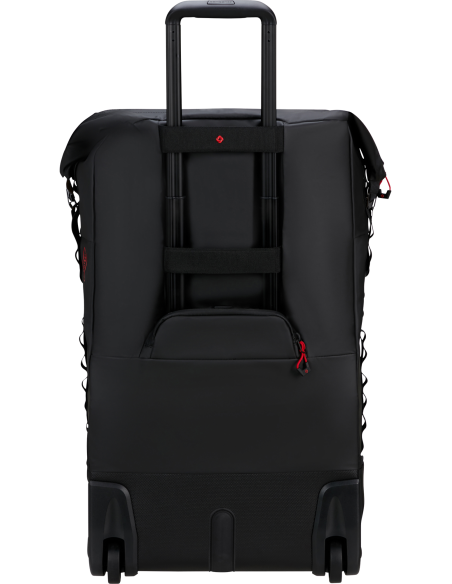 Sac pliable 4 en 1 Samsonite Prodiver Noir, dos et poignée télescopique déployée