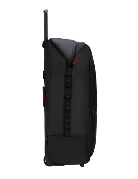 Sac pliable 4 en 1 Samsonite Prodiver Noir, profil et sangles latérales