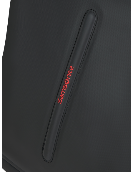 Sac pliable 4 en 1 Samsonite Prodiver Noir, détail du logo Samsonite