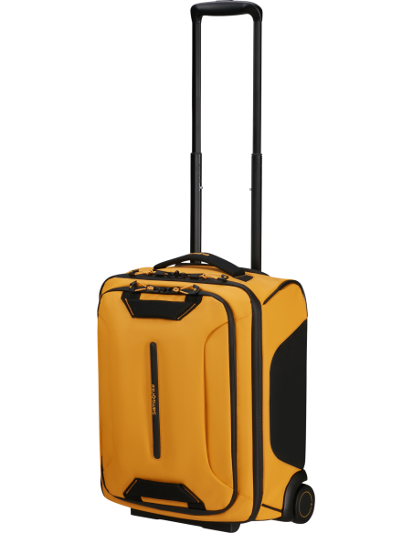 Sac à roues 45 cm Samsonite Prodiver Jaune, vue de trois quarts, poignée déployée