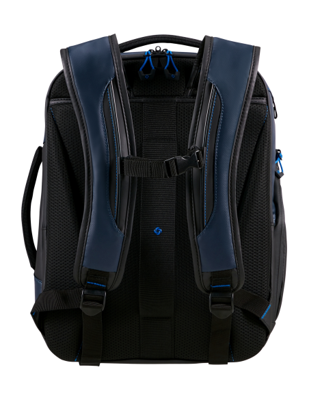 Sac à dos S 15,6 pouces Samsonite Prodiver Blue Nights, dos, bretelles et sangle de poitrine