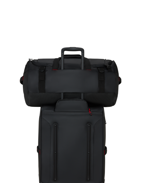 Sac pliable M Samsonite Prodiver Noir, sac fixé sur une poignée de valise