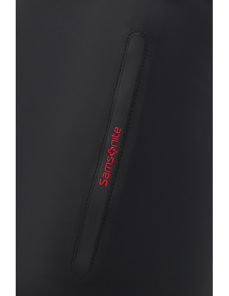 Sac pliable M Samsonite Prodiver Noir, détail du logo Samsonite