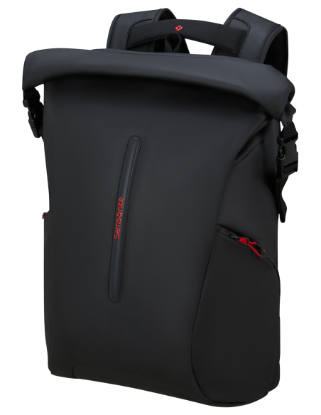 Sac à dos Rolltop L Samsonite Prodiver Noir, vue de trois quarts
