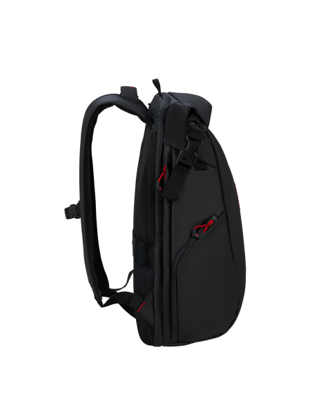Sac à dos Rolltop L Samsonite Prodiver Noir, profil et fermeture enroulée