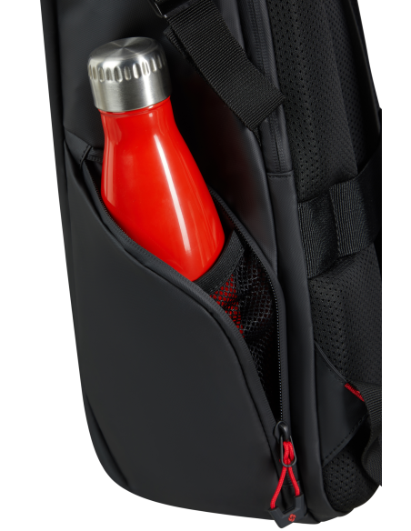 Sac à dos Rolltop L Samsonite Prodiver Noir, poche latérale avec une gourde