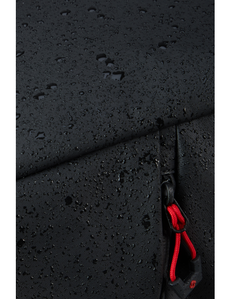 Sac à dos Rolltop L Samsonite Prodiver Noir, gouttes d’eau sur le tissu