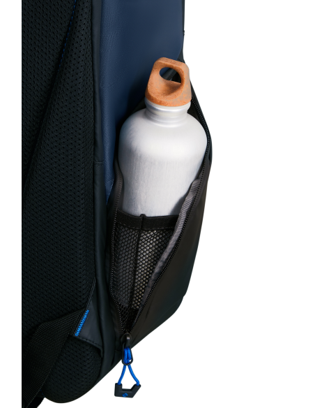 Sac à dos M 15,6 pouces Samsonite Prodiver Blue Nights, poche latérale avec une gourde
