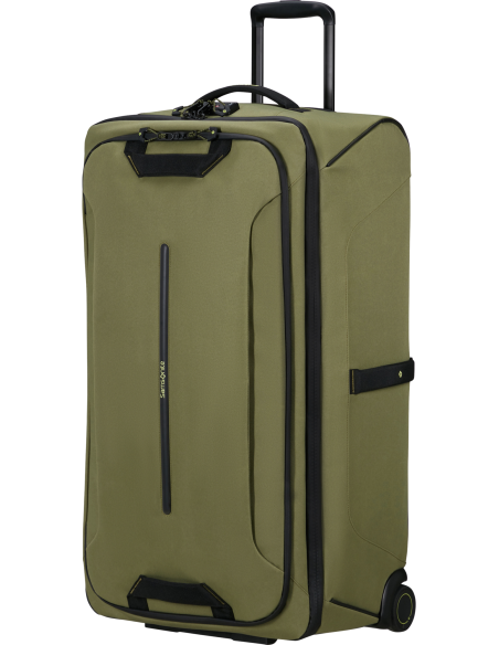 Sac à roues 79 cm Samsonite Prodiver Waxed Wasabi, vue de trois quarts