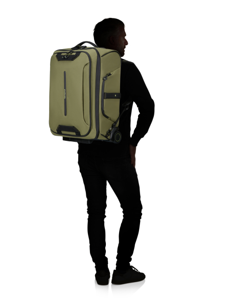 Sac à roues 55 cm Samsonite Prodiver Waxed Wasabi, sac porté sur le dos
