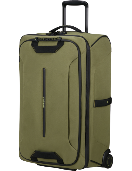 Sac à roues 67 cm Samsonite Prodiver Waxed Wasabi, vue de trois quarts