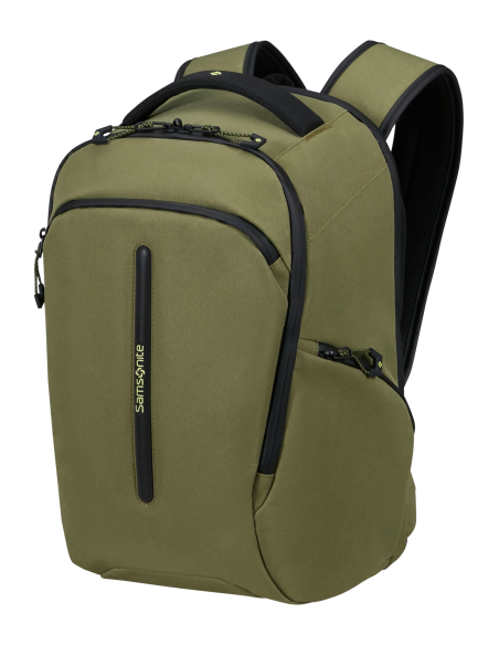 Sac à dos XS 14 pouces Samsonite Prodiver Waxed Wasabi, vue de trois quarts