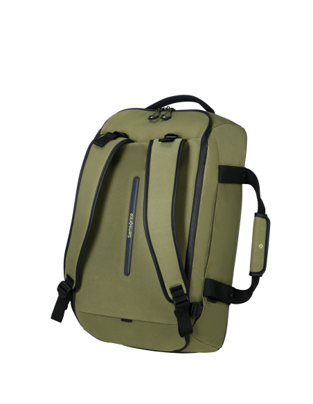 Sac de voyage S Samsonite Prodiver Waxed Wasabi, bretelles de portage déployées