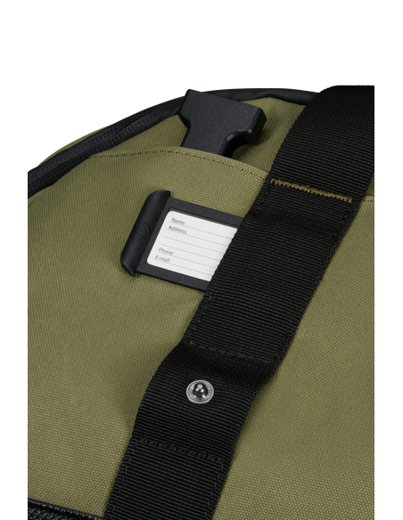 Sac de voyage S Samsonite Prodiver Waxed Wasabi, étiquette porte-adresse