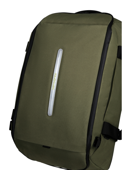 Sac de voyage S Samsonite Prodiver Waxed Wasabi, logo réfléchissant éclairé