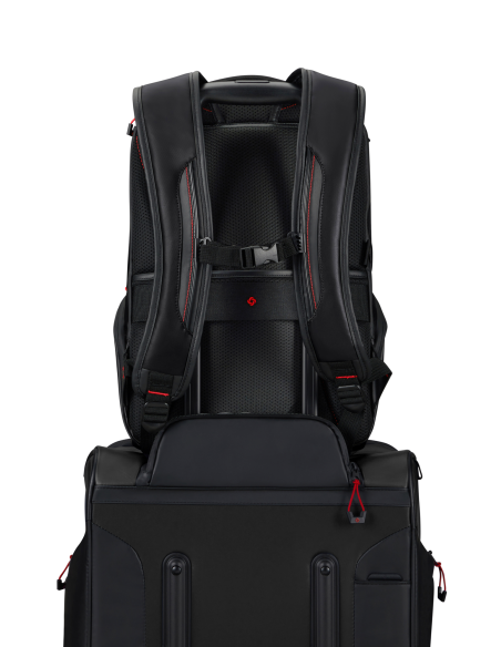 Sac à dos Urban M Samsonite Prodiver Noir, sac fixé sur une poignée de valise