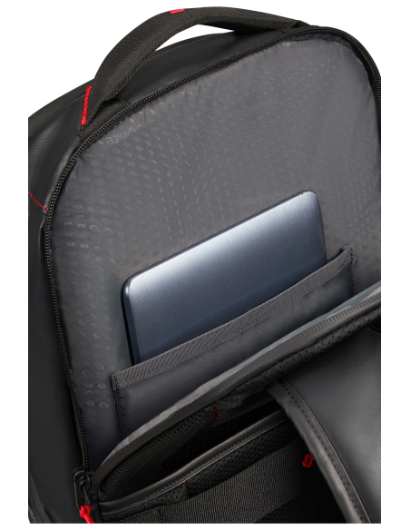 Sac à dos Urban M Samsonite Prodiver Noir, compartiment ouvert avec ordinateur