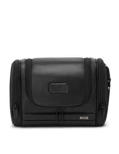 Trousse de toilette à suspendre en cuir TUMI Alpha Black, référence 161944-1041