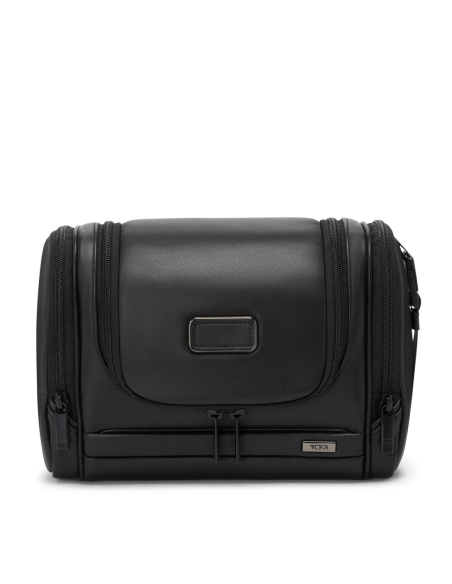 Trousse de toilette à suspendre en cuir TUMI Alpha Black, référence 161944-1041