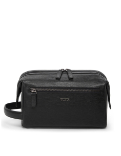 Trousse de toilette Framed TUMI en cuir embossé Black Embossed, référence 156651-T527