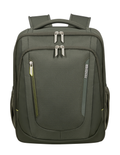 Sac à dos PC 15,6 pouces 40 cm American Tourister Wanderlite Dark Khaki, réf. 159231-3457