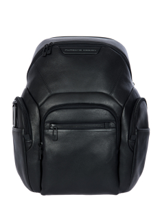 Sac à dos M extensible Porsche Design Roadster Leather Evo Noir, référence OLH01632.001