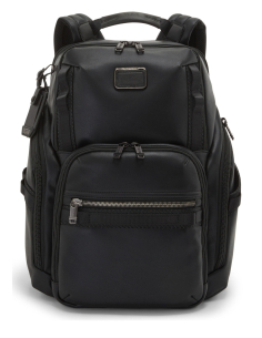 Sac à dos en cuir TUMI Alpha Bravo Search Black, référence 147053-1041